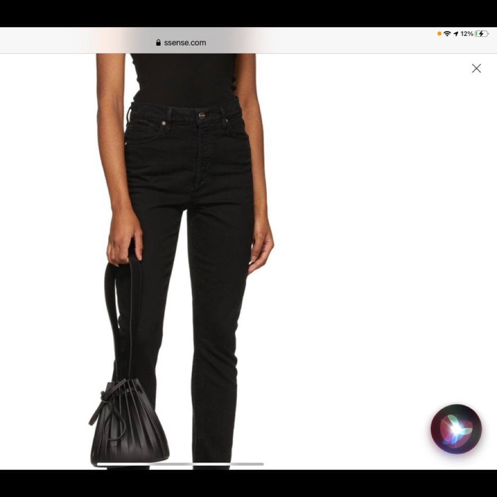 Goldsign Black Skinny Stretch Jeans